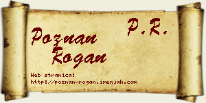 Poznan Rogan vizit kartica